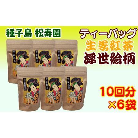 ふるさと納税 種子島 松寿園 生姜紅茶 ティーバッグ 浮世絵柄　NFN334【375pt】 // 生...