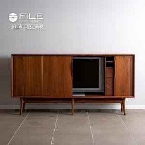 ふるさと納税 【FILE FURNITURE WORKS】キャビネット（SHUTTER TV CABINET）｜京都 家具 人気ブランド 国産家具 京都府京都市