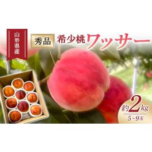 ふるさと納税 【2026年度先行予約】希少桃 ワッサー 約2kg 5玉〜9玉 FSY-1026 山形県