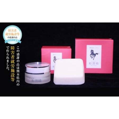 ふるさと納税 きらめき和潤精クリーム1個・きらめき和潤精石けん1個セット 熊本県