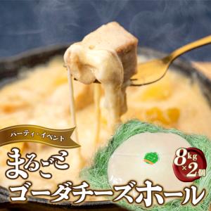 ふるさと納税 まるごと ゴーダチーズホール (8kg×2個) 島根県邑南町