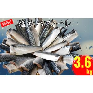 ふるさと納税 訳あり 塩さば フィレ 約3.6kg 冷凍 おか...