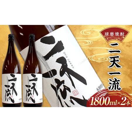 ふるさと納税 熊本県 球磨焼酎 二天一流 1800ml (2本) 米焼酎 球磨村  FKP9-538...