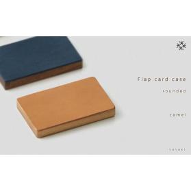 ふるさと納税 Flap card case -  rounded　camel/SASAKI【旭川クラ...