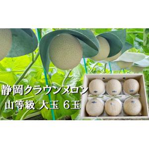 ふるさと納税 クラウンメロン 山等級 青肉 果物 クラウンメロン【1.4kg前後 6玉】 静岡県袋井市