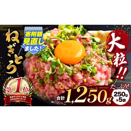 ふるさと納税 清幸丸水産 大人気！ねぎとろ（250g×5袋）合計1250g | ネギトロ トロ 鮪 ...