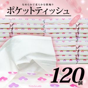 ふるさと納税 ポケット ティッシュ ティッシュペーパー 14W 120個入 日用品 雑貨 消耗品 防...