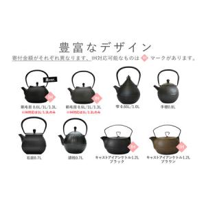 ふるさと納税 南部鉄器【鉄瓶】刷毛目0.6L ...の詳細画像3