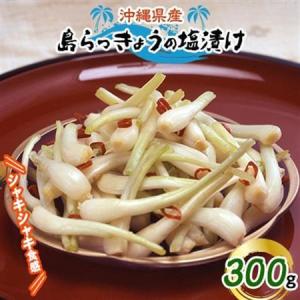 ふるさと納税 島らっきょうの塩漬け300g【配送不可地域：離島】【1036254】 沖縄県嘉手納町