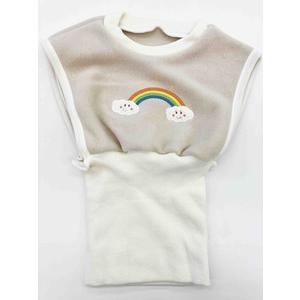 ふるさと納税 腹巻付ベスト 虹と雲 （サイズ80〜100） ／ まちづくり観光振興機構 キッズ 子供...