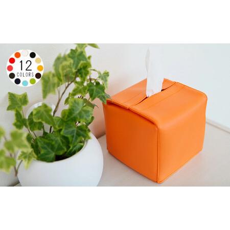 ふるさと納税 No.212-01 PVCレザーティッシュケースハーフサイズ用「JECY cube」（...