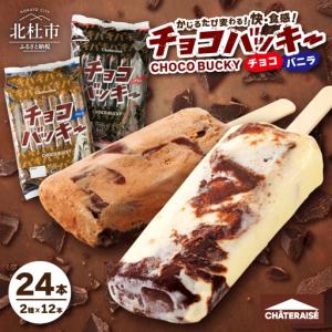 ふるさと納税 【シャトレーゼ】チョコバッキーバニラ＆チョコ詰合せ24