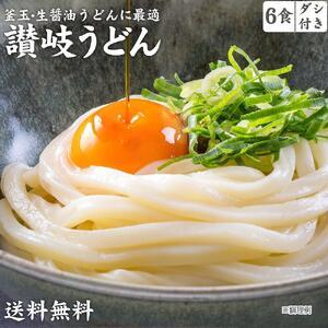 ふるさと納税 讃岐うどん6食つゆ付（普通麺） 香川県坂出市