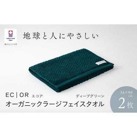 ふるさと納税 （今治タオルブランド認定品）ECOR オーガニックラージフェイスタオル 2枚セット デ...