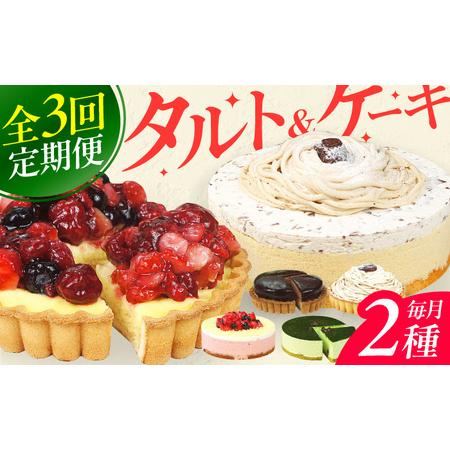 ふるさと納税 【3回定期便】6種のケーキ・タルト スイーツ定期便 / ケーキ[AFAK033] 福岡...