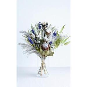 ふるさと納税 【花瓶アレンジ】ドライフラワーブーケ ブルー Large 神奈川県川崎市