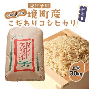 ふるさと納税 米 玄米 コシヒカリ 30kg 国産 米 令和8年産 S253 茨城県境町