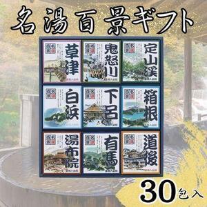 ふるさと納税 名湯百景　入浴剤　30包入 富山県富山市