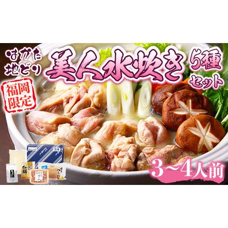 ふるさと納税 水炊き はかた地どり 美人 コラーゲン付 2〜3人前 セット 水炊き [um40azp...