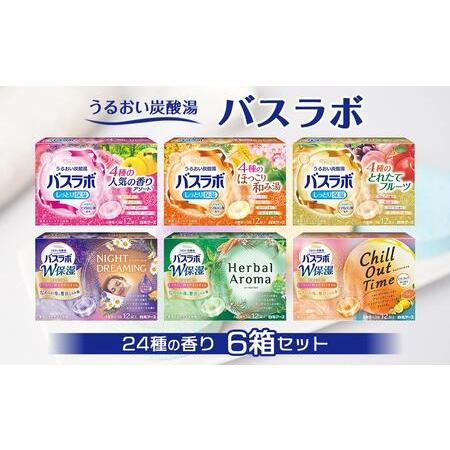 ふるさと納税 炭酸ガス 入浴剤 24種の香り 72回分 全6箱 各12錠入り HERS バスラボ ＆...