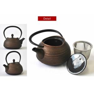 ふるさと納税 南部鉄器 ティーポット刷毛目0....の詳細画像1