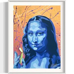 ふるさと納税 アクリル絵画 オーダー作品 F10(530mm×455mm)サイズ【絵画：似顔絵 / 額：ホワイト】 静岡県御前崎市