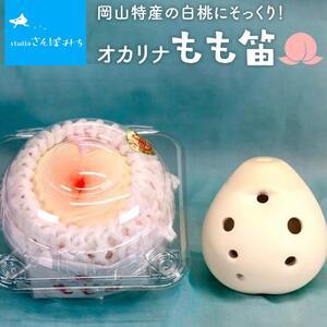 ふるさと納税 楽器 もも笛 OKAYAMA オカリナ 笛 岡山県岡山市