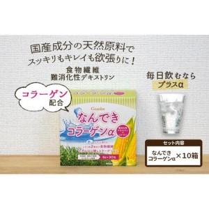 ふるさと納税 【食物繊維/難消化性デキストリン 】なんできコラーゲンα【6ｇ×30包×10箱セット】 富山県富山市