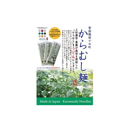 ふるさと納税 【豊富な栄養！】雪国越後十日町からむし麺（うどん）３束入りギフト（200g×3束） 乾...