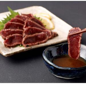 ふるさと納税 国産馬刺しタタキブロック320g(約80g×4)(益城町)【配送不可地域：離島】【14...