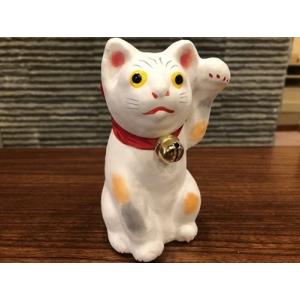ふるさと納税 【鴻巣の赤物】招き猫(白) 縁起...の詳細画像1