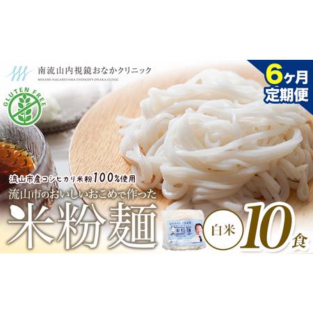 ふるさと納税 米粉麺 国産 流山のおいしいおこめで作った米粉麺 1食120g 10食 定期便6ヶ月 ...