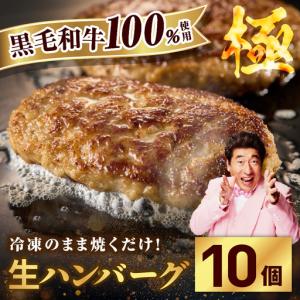 ふるさと納税 【黒毛牛肉100%】極み ハンバーグ 1.8kg（180g×10個） 大阪府泉佐野市