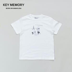 ふるさと納税 《0》【KEYMEMORY 鎌倉】トラベルイラストTシャツ WHTIE 神奈川県鎌倉市