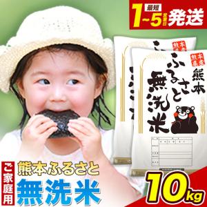 ふるさと納税 無洗米ふるさと無洗米 10kg(5kg×2袋)《7-14日以内に出荷予定(土日祝除く)》 熊本県御船町
