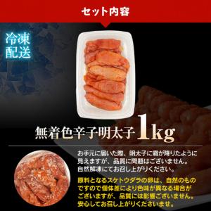 ふるさと納税 明太子 訳あり 1kg 無着色辛...の詳細画像4