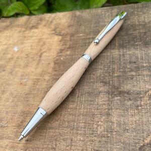 ふるさと納税 2Pice 木軸シャープペンシル（ブナ材・シルバー金具）MUKU屋 福岡県大川市