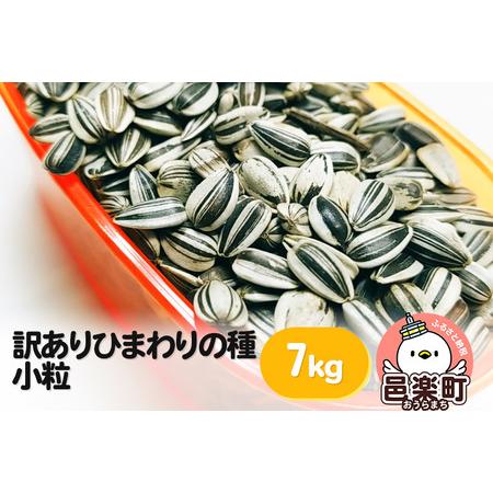 ふるさと納税 【訳あり】ひまわりの種・小粒 7kg×1箱 ※箱詰め※ サイトウ・コーポレーション 飼...