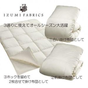 ふるさと納税 【シングル】2枚合せ羽毛布団(掛...の詳細画像1