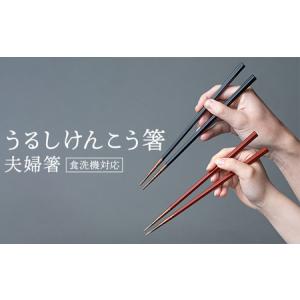 ふるさと納税 華正工房 うるしけんこう箸 食洗機対応 ペア (夫婦箸) 化粧箱入り F6P-2841 石川県加賀市