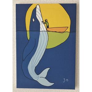 ふるさと納税 絵画『くじらにタッチしたいなぁ』小サイズ 岐阜県大垣市