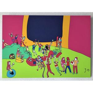 ふるさと納税 絵画『あそびごころ』大サイズ 岐阜県大垣市