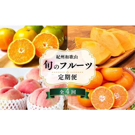ふるさと納税 【7・8・10・12月 全4回】紀州和歌山産旬のフルーツセット（バレンシアオレンジ・桃...
