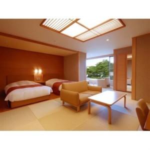 ふるさと納税 浄土ヶ浜パークホテル「一泊2食ビュッフェペア宿泊券」ビューバス付き和室ツインベッドルー...