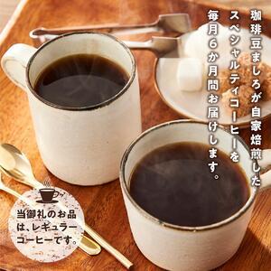 ふるさと納税 【6か月定期便 向島の珈琲豆焙煎...の詳細画像1
