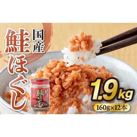 ふるさと納税 鮭フレーク 国産  鮭フレーク 160g×12本 岩手県金ケ崎町