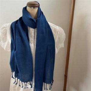 ふるさと納税 藍染めストール　aiiro_装飾品・工芸品 ショール・ストール 服飾小物 _【1528684】 奈良県天理市