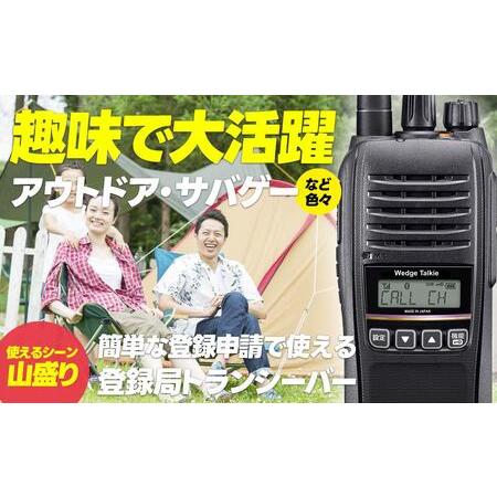 ふるさと納税 トランシーバー WED-NO-301 1台 分離イヤホン【ウェッジ】 京都府京都市
