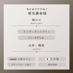 ふるさと納税 羽毛布団 シングル 1枚 (ブル...の詳細画像1