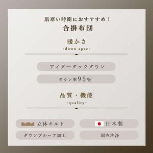 ふるさと納税 羽毛布団 合掛け布団 キング 1...の詳細画像1